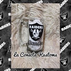 Brand new custom Raiders Sports beer mug . 
