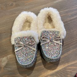 Girls Glitter Slippers 