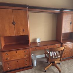 Beidermeir-style credenza with Hutch