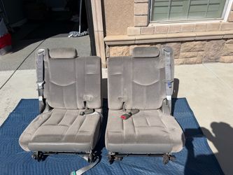Chevy Tahoe Third-Row Seats – Gray Cloth – $100 for Both