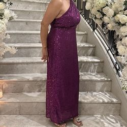 Mac Duggal Purple Sequin Dress  10R