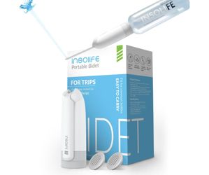 Insolife Portable Travel Bidet with Low & High Adjustable Pressure IPX7 Waterproof,USB Rechargeable