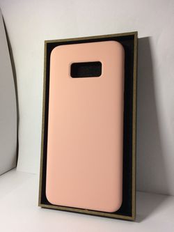 Liquid Silicone Phone Case for Samsung Galaxy S8 Plus / Shockproof/Gel Rubber/Cover Case Drop Protection Pink