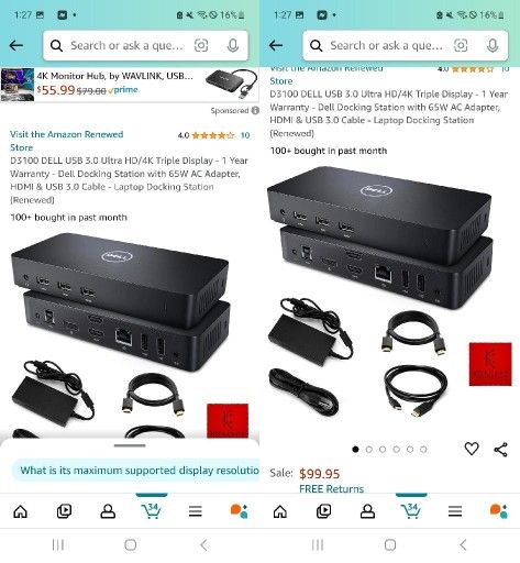 Dell 3.0 Ultra HD/4K Docking station