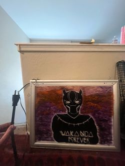 WAKANDA FOREVER PAINTING