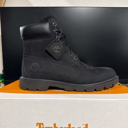 6inch Black Timberland boots 