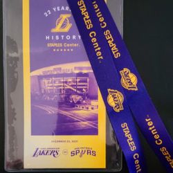 Lakers Commemorative Ticket/Lanyard