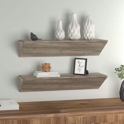 Floating Cube Shelves 24in 2pack