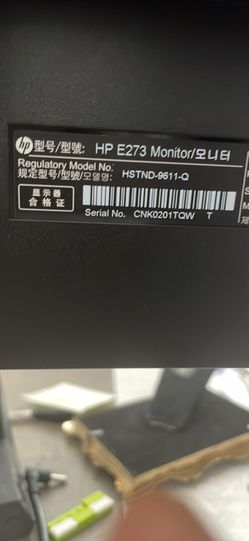 HP Monitor 27inch