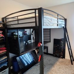 Loft BUNK workstation With BED!