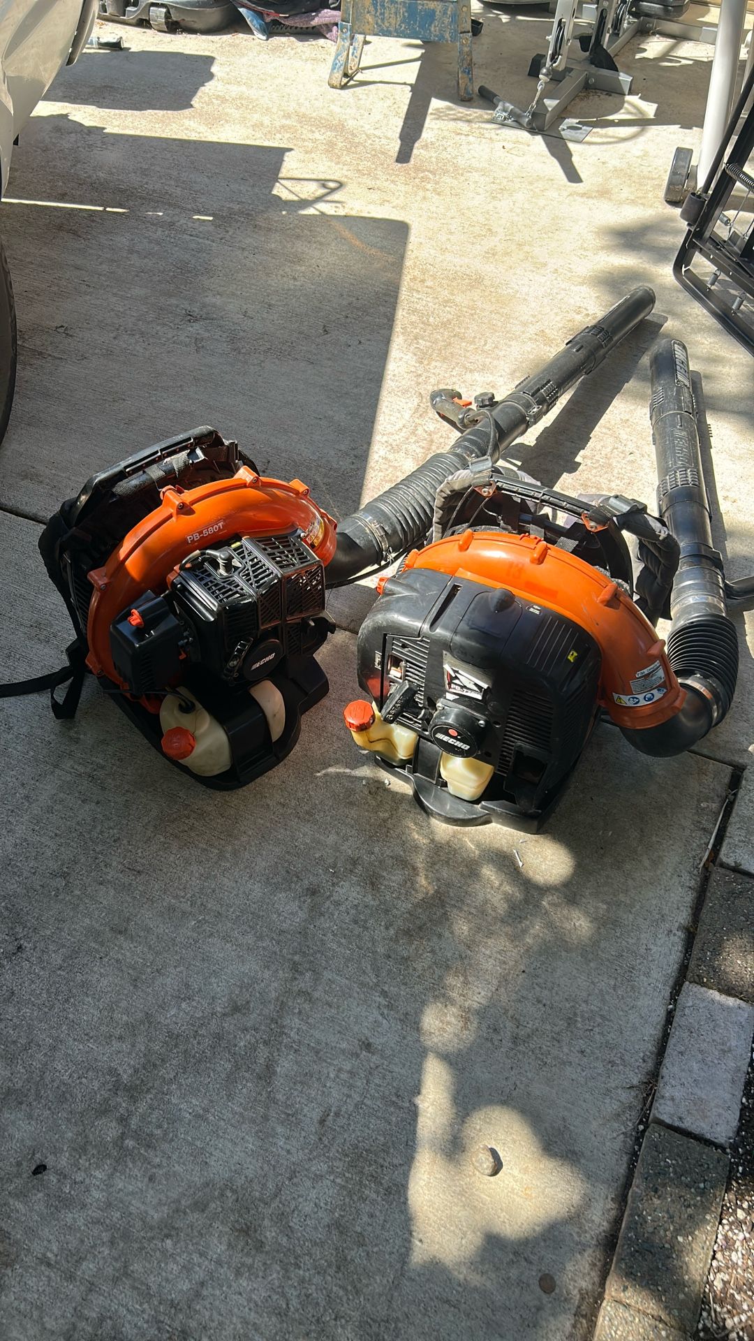 Two Echo Leaf Blowers