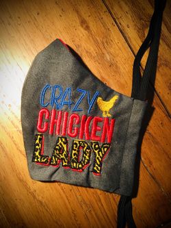 Duck And Chicken Face Masks Embroidered