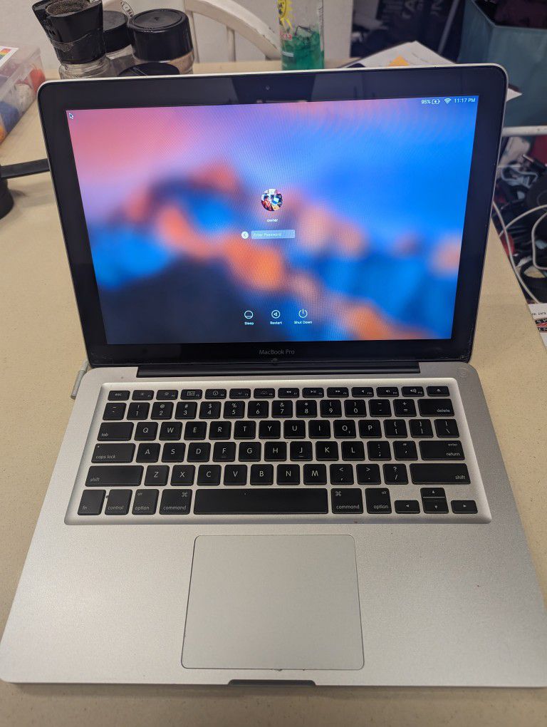 MacBook Pro 13 inch, Mid 2010; 2.4 GHz, 16GB RAM, 200 GB HD, Intel Core 2 Duo, Microsoft Office, Charger Included 
