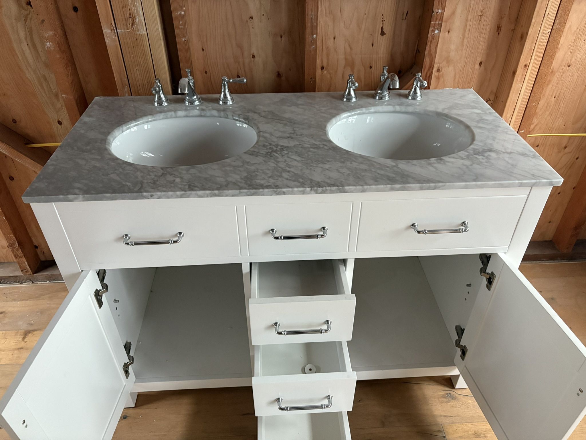 Bath Vanity Cabinet With Top And Back Splash