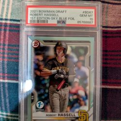 Robert Hassell Baseball Card Gem Mint