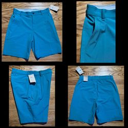 Nike Dri-Fit GOLF Shorts 7” Men’s sz M (waist 30) teal Green 4 pockets New!!