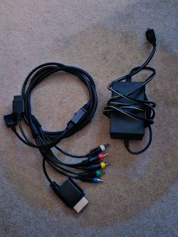 Nintendo GameCube power Cable & universal AV Cable for GameCube, Xbox & Playstation
