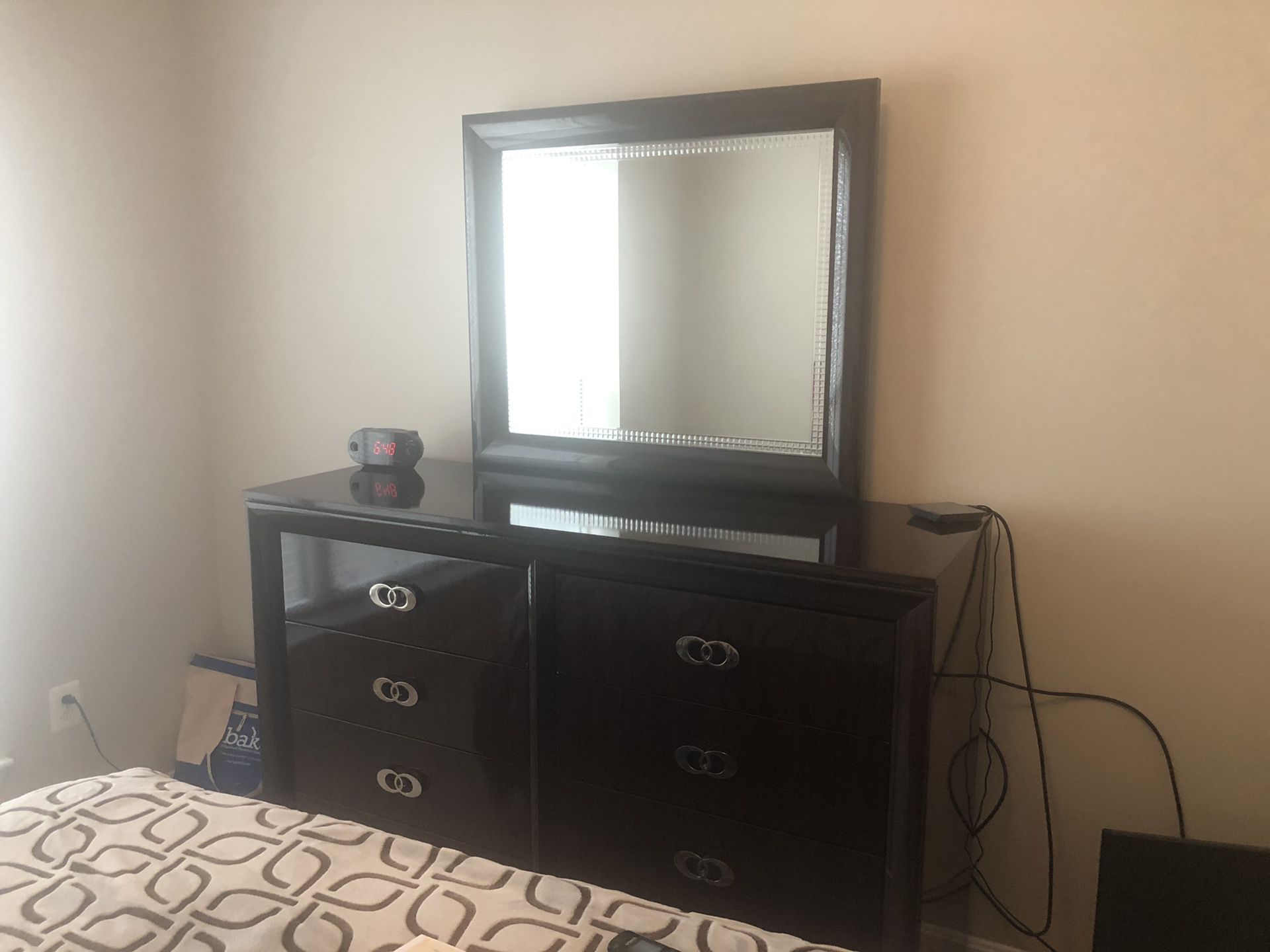 Dresser, Mirror, with Night Stand. Pick up only.