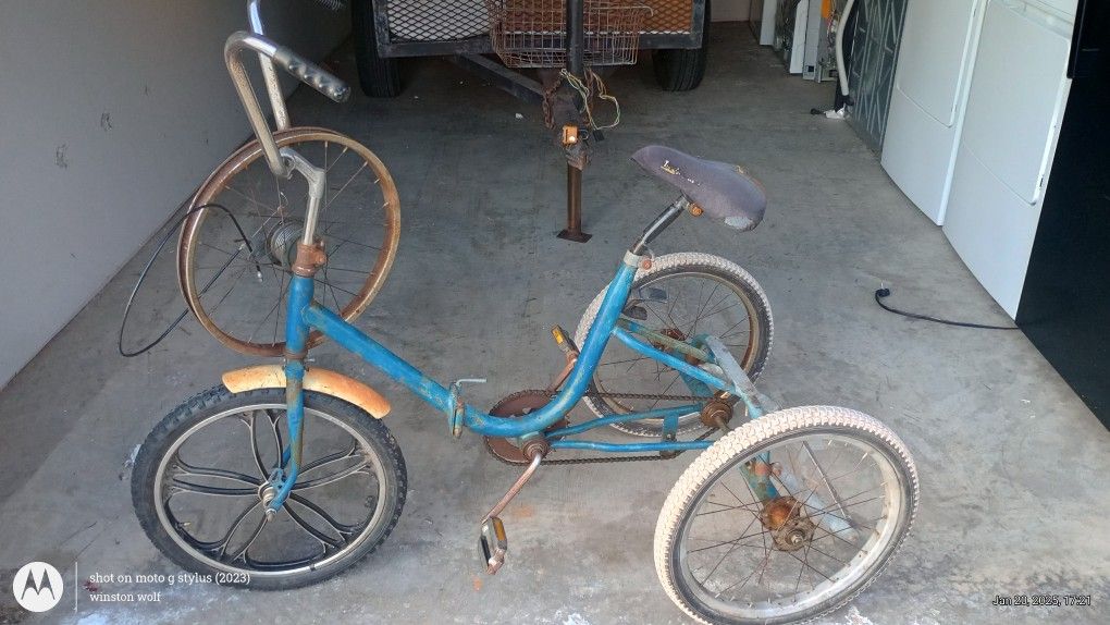old school adult tricycle