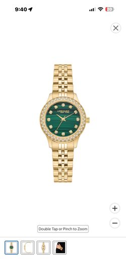 Anne Klein New York Crystal Accented Women's Quartz Watch, 30mm x 37mm Item 130-55 | Model 12/7784MAGB Bezel Brand Case Material Delivery Type Displ