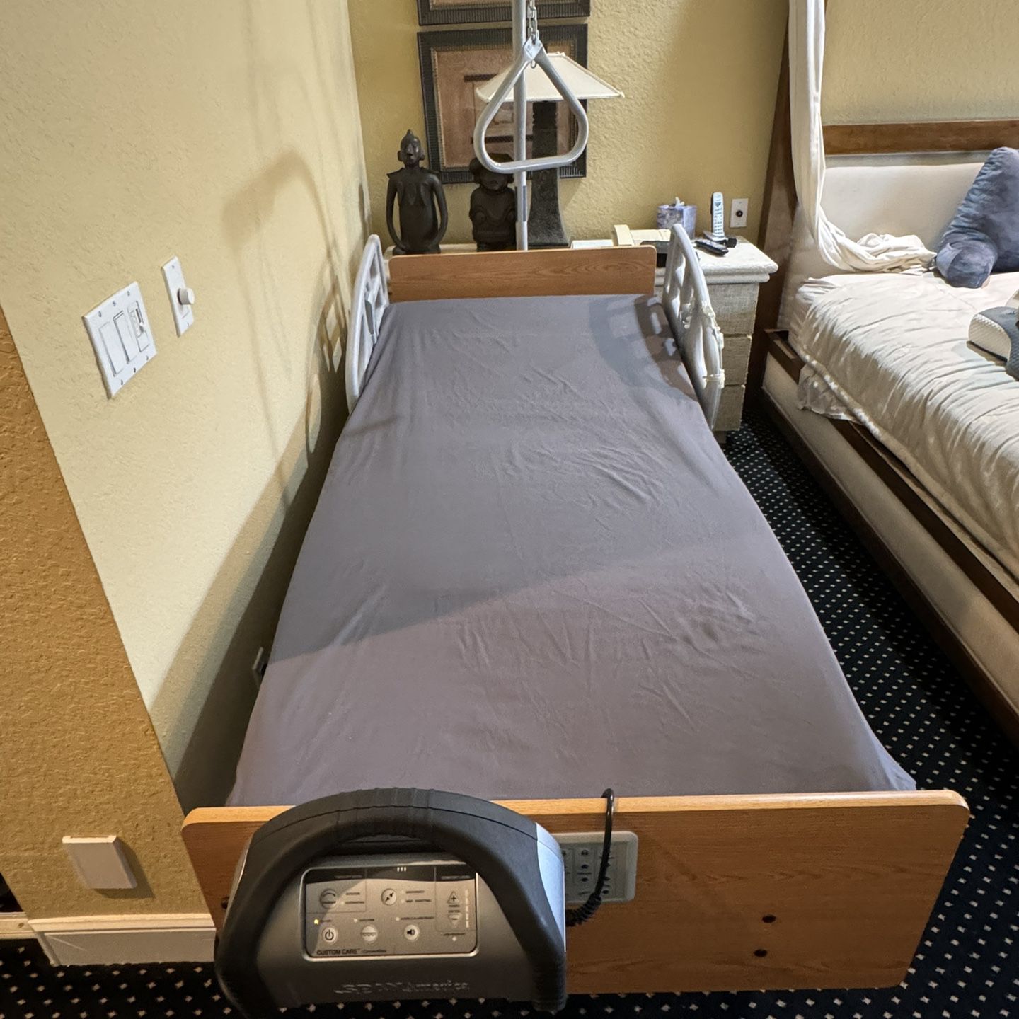 Twin Electric Bed With Accessories 