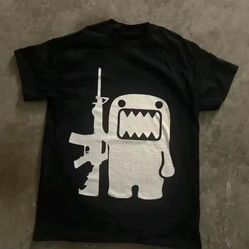 black and white domo tee
