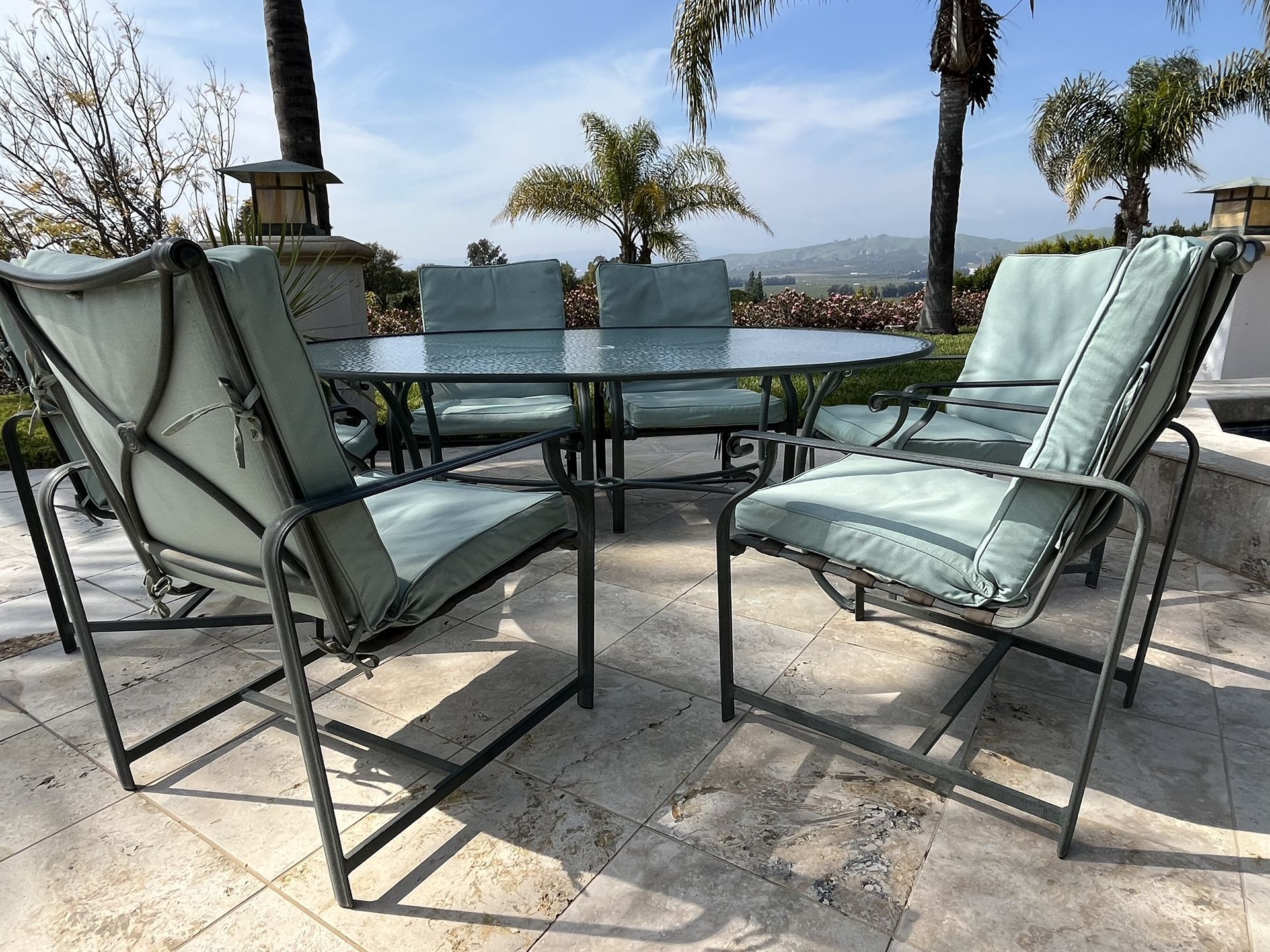 Vintage Brown Jordan Outdoor Dining Set "Aegean"