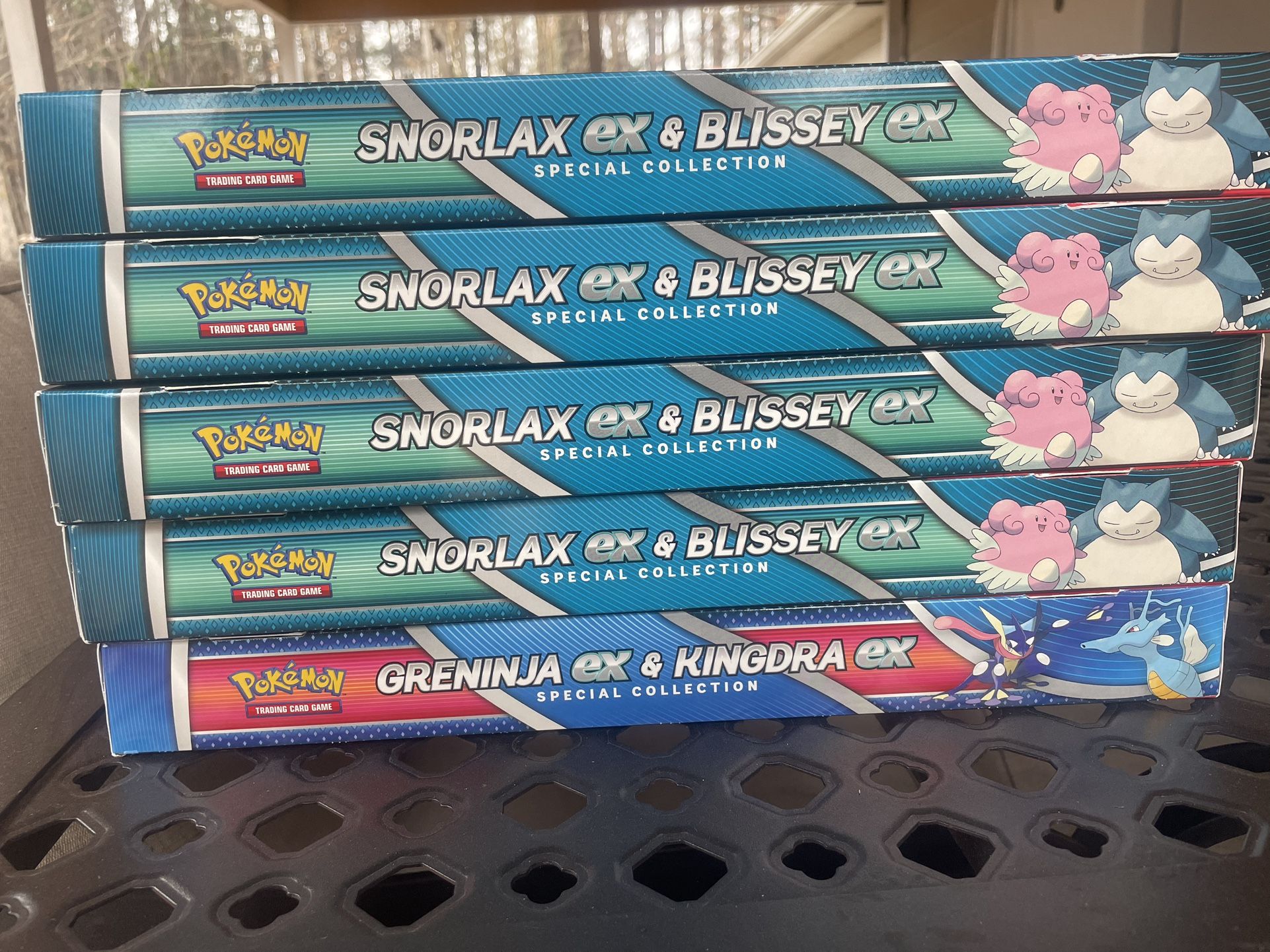 Pokemon TCG Snorlax Ex & Blissey Ex And Greninja Ex Collection Box