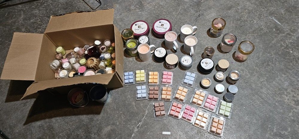 Bulk Lot of Candles & Wax Melts β 60+ Pieces β Great Deal!
