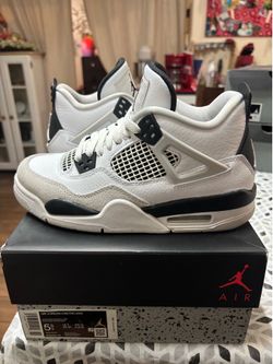 Military Black Jordan 4s, 5 1/2