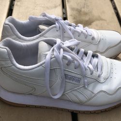 Reebok Classic White Leather Athletic Running Sneakers Size 7.5