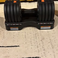 Set of Two NordicTrack 50lb. Adjustable Dumbbells
