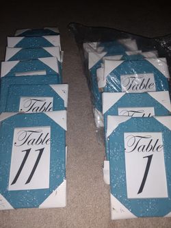 Porcelain Frame w Number Table
