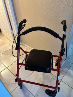 New Black and Red Drive Rollator