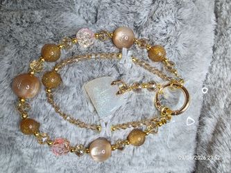Opi purse golden brown phone charm or keychain!
