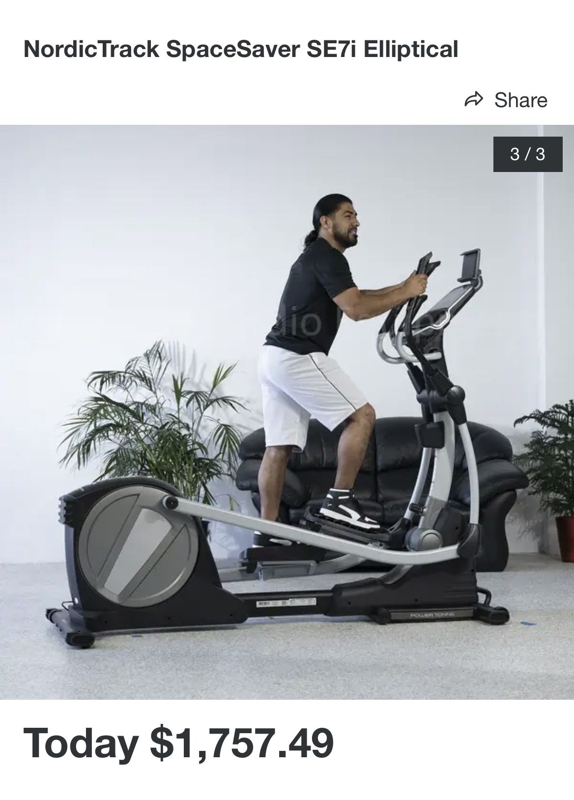 NordicTrack SpaceSaver SE7i Elliptical