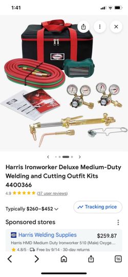Harris Ironworker Deluxe Medium-Duty Welding and Cutting Kit