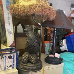 2 Lamps Rooster 45 2 Lamp 35 Dollars 