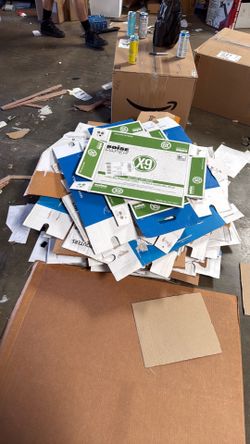 Free cardboard while supplies last