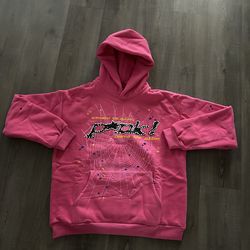 Pink spider hoodie