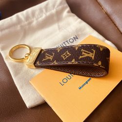 LOUIS VUITTON Porte Claire Dragonne Monogram Keychain Charm