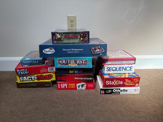 Assorted Family Board Games & Electronic Games Lot – 15+ Games