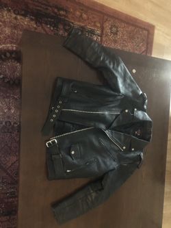 Ik leather biker jacket