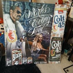 Huge Snoop Dog Wall Pic On Kind Lije Cardboard Idk Gloss Finish 