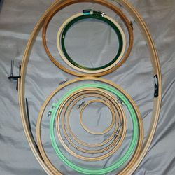 10 Embroidery Hoops 