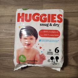 HUGGIES SNUG AND DRY SIZE 6 - 19COUNT