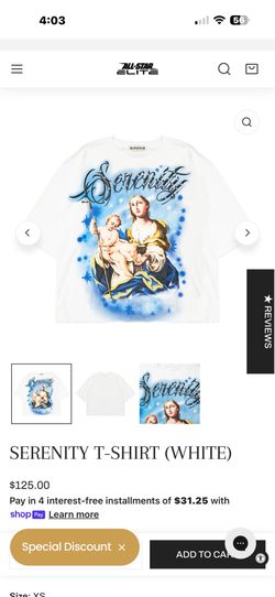 SERENITY T-SHIRT (WHITE)