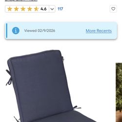 Outdoor Patio Chair Cushions (2)