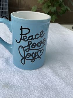 Coffee Cup with Peace love Joy