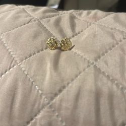 10k nugget gold earings